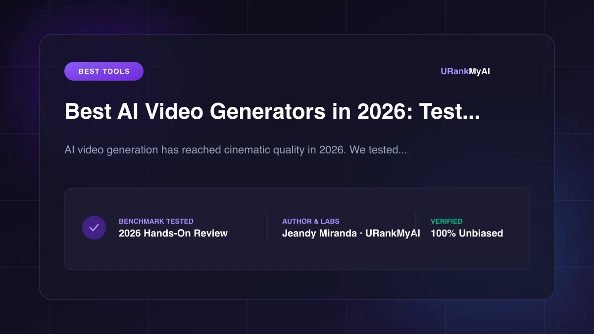 Showcase of top 2026 AI video generation tools
