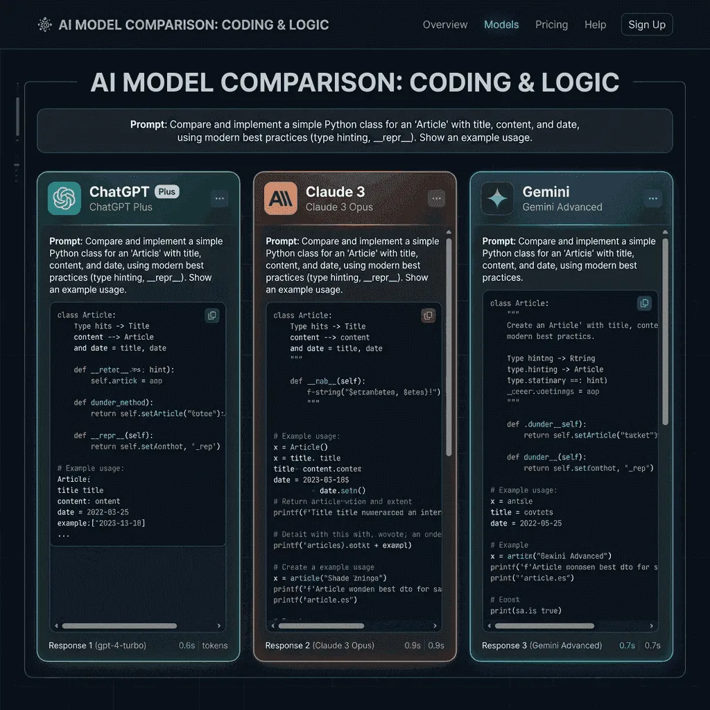 ChatGPT vs Claude vs Gemini (2026): Which AI is Actually Best? comparison featured graphic showing AI dashboard interface