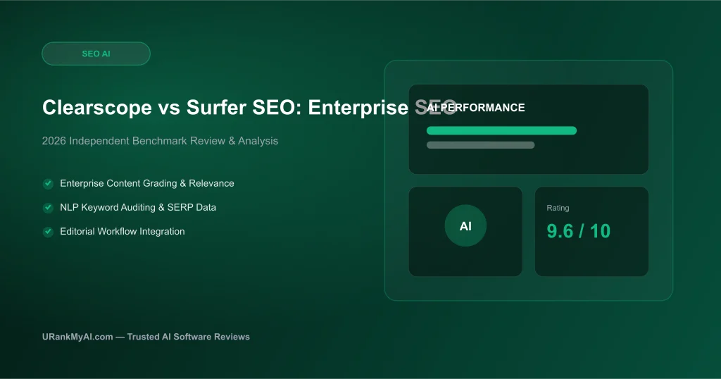 Clearscope vs Surfer SEO (2026): Enterprise SEO Content Showdown featured graphic