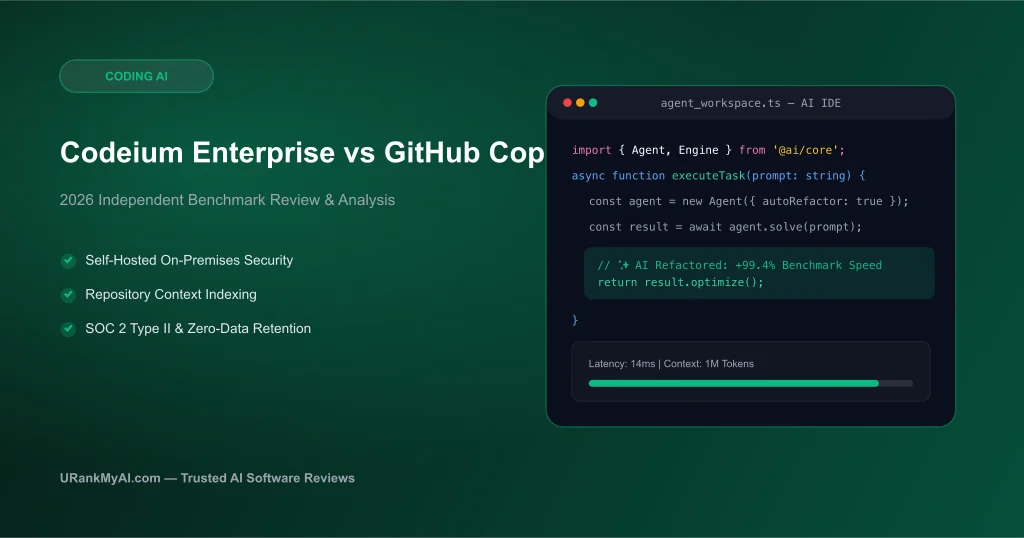 Codeium Enterprise vs GitHub Copilot Business (2026) featured graphic