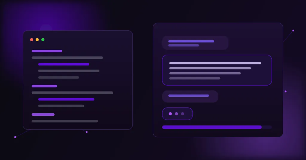 GLM-5.2 review featured graphic showing a dark mode AI dashboard interface with code and chat panels in purple branding