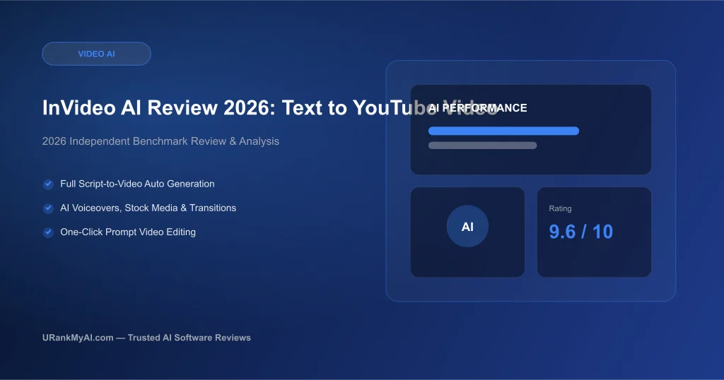 InVideo AI Review 2026: Text to Complete YouTube Videos featured graphic