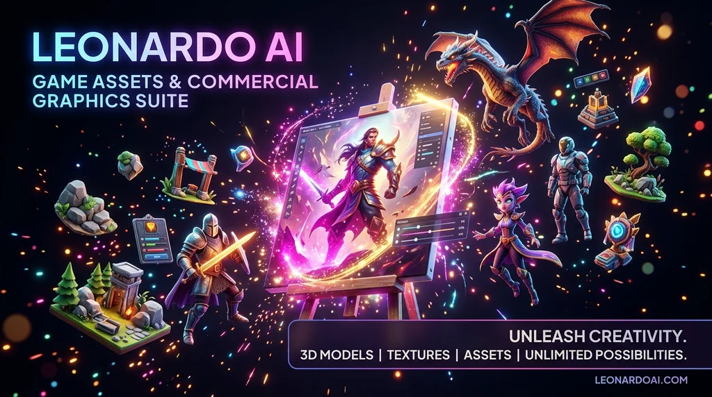 Leonardo AI Review 2026: Game Assets & Commercial Graphics Suite featured graphic