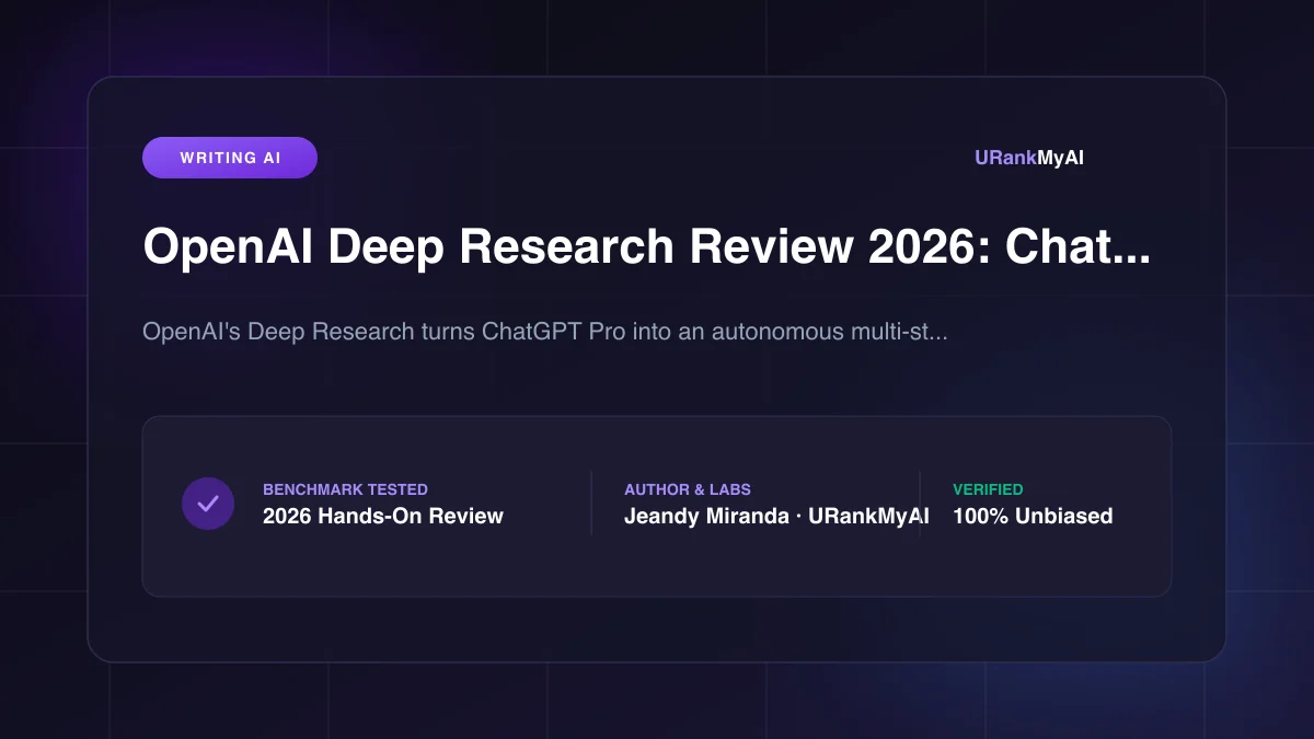 OpenAI Deep Research report dashboard interface