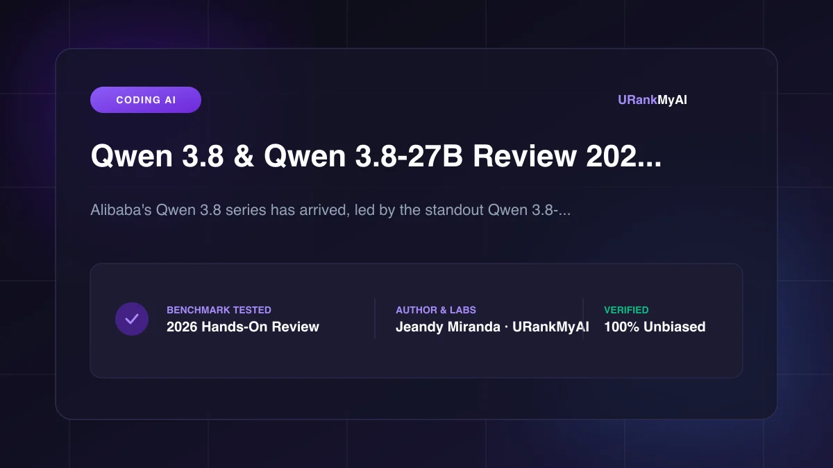 Qwen 3.8-27B benchmark chart and local terminal inference