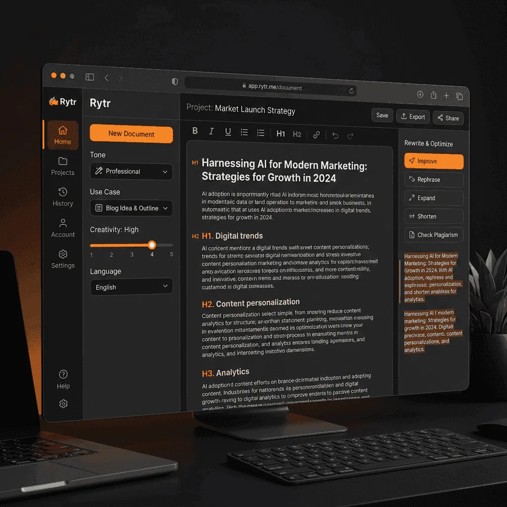 Rytr AI writing tool for social media captions 2026 review