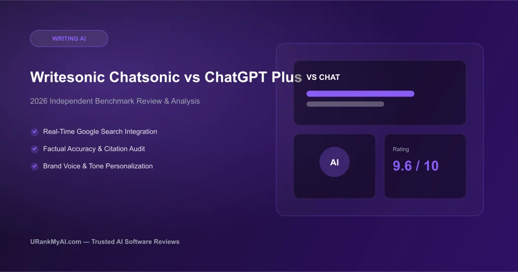 Writesonic Chatsonic vs ChatGPT Plus (2026): Best Writing Chatbot? featured graphic